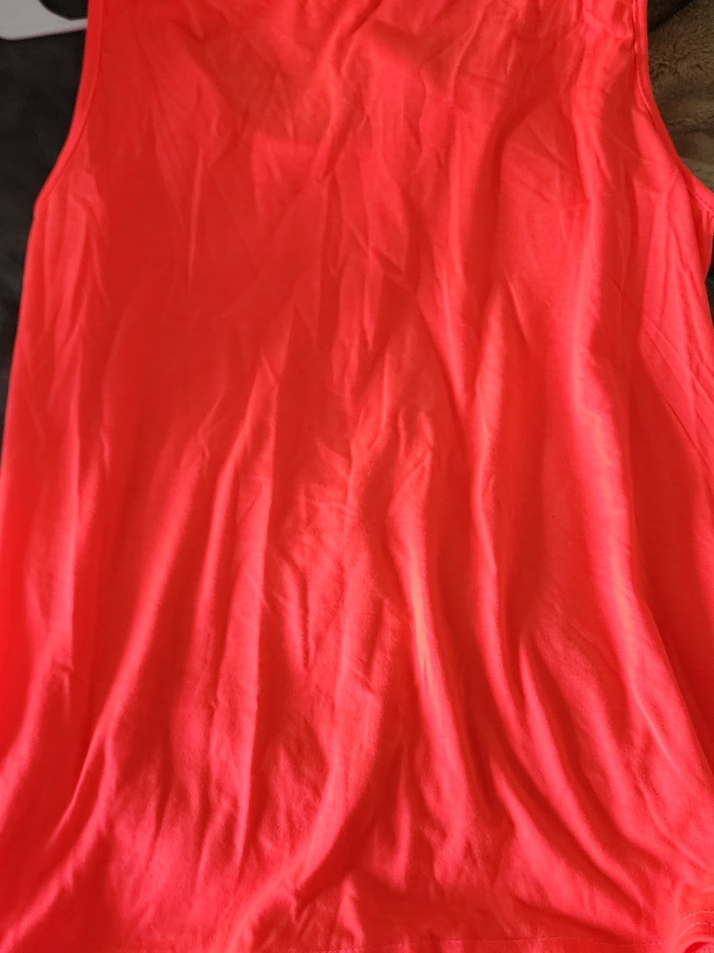 Bright Coral Sleeveless Tank Top